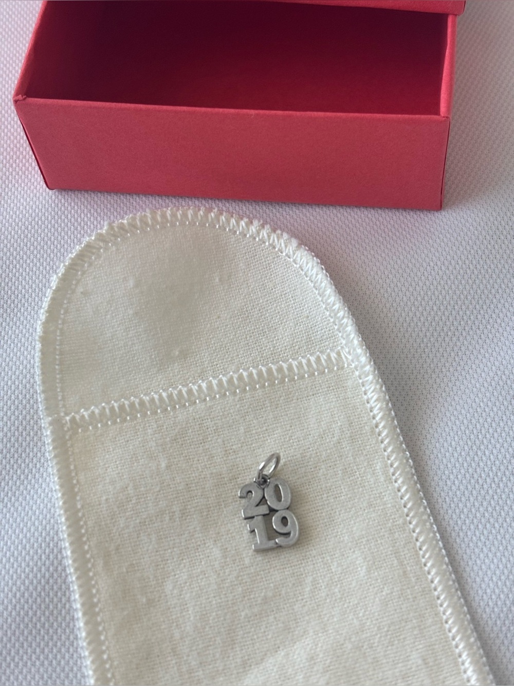 Retired James Avery 2019 Stacked Year Charm.